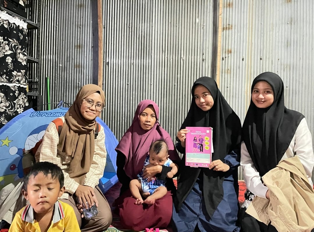 Kunjungan ketiga : Pemantauan Kesehatan pada Ibu,Anak serta Keluarga Pendamping dan Evaluasi tumbuh kembang dan imunisasi bayi